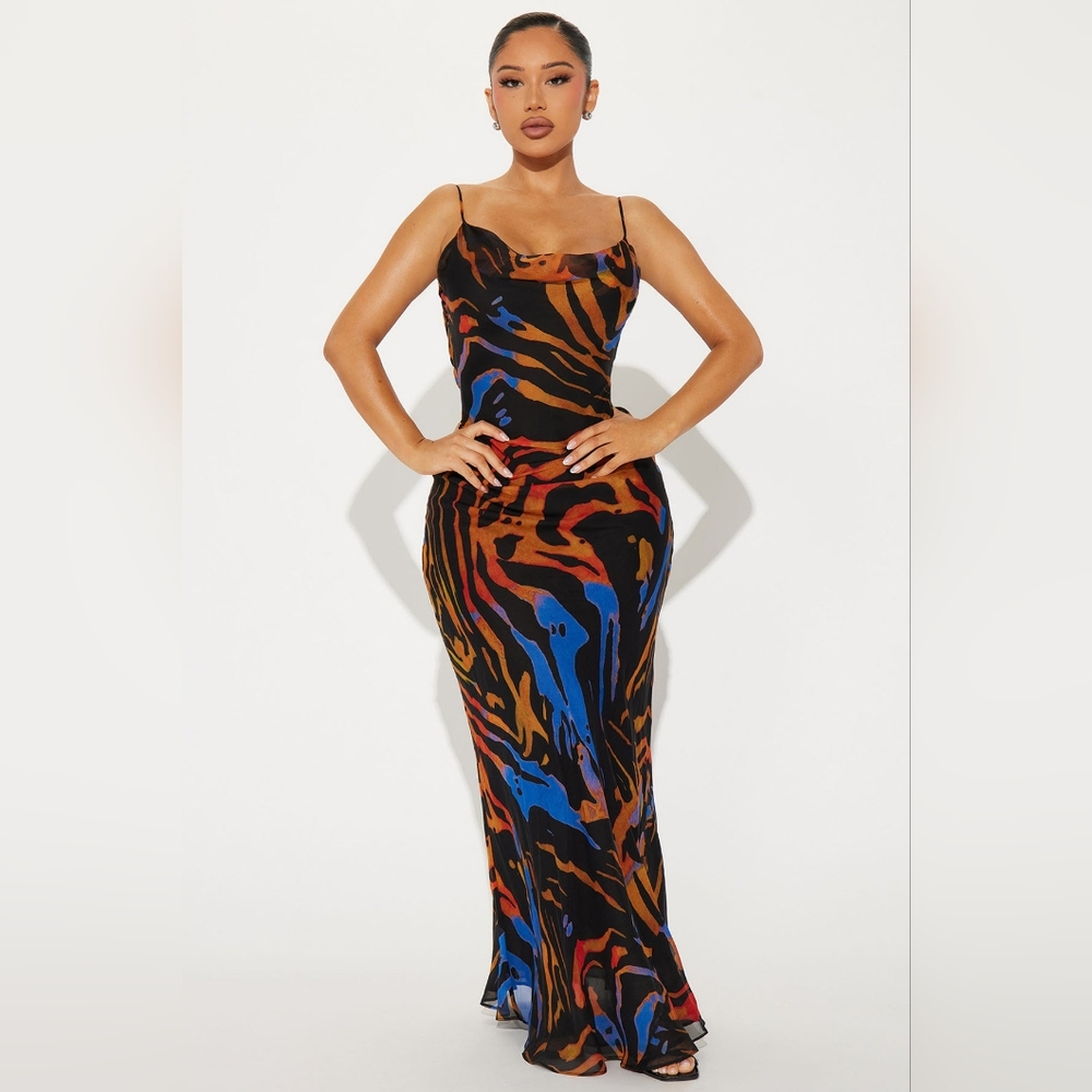 Animal Print Maxi Dress NWT